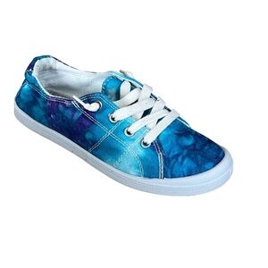 Forever Comfort Classic Canvas Slip-On Tie Dye Casual Fashion Sneakers Size 6.5